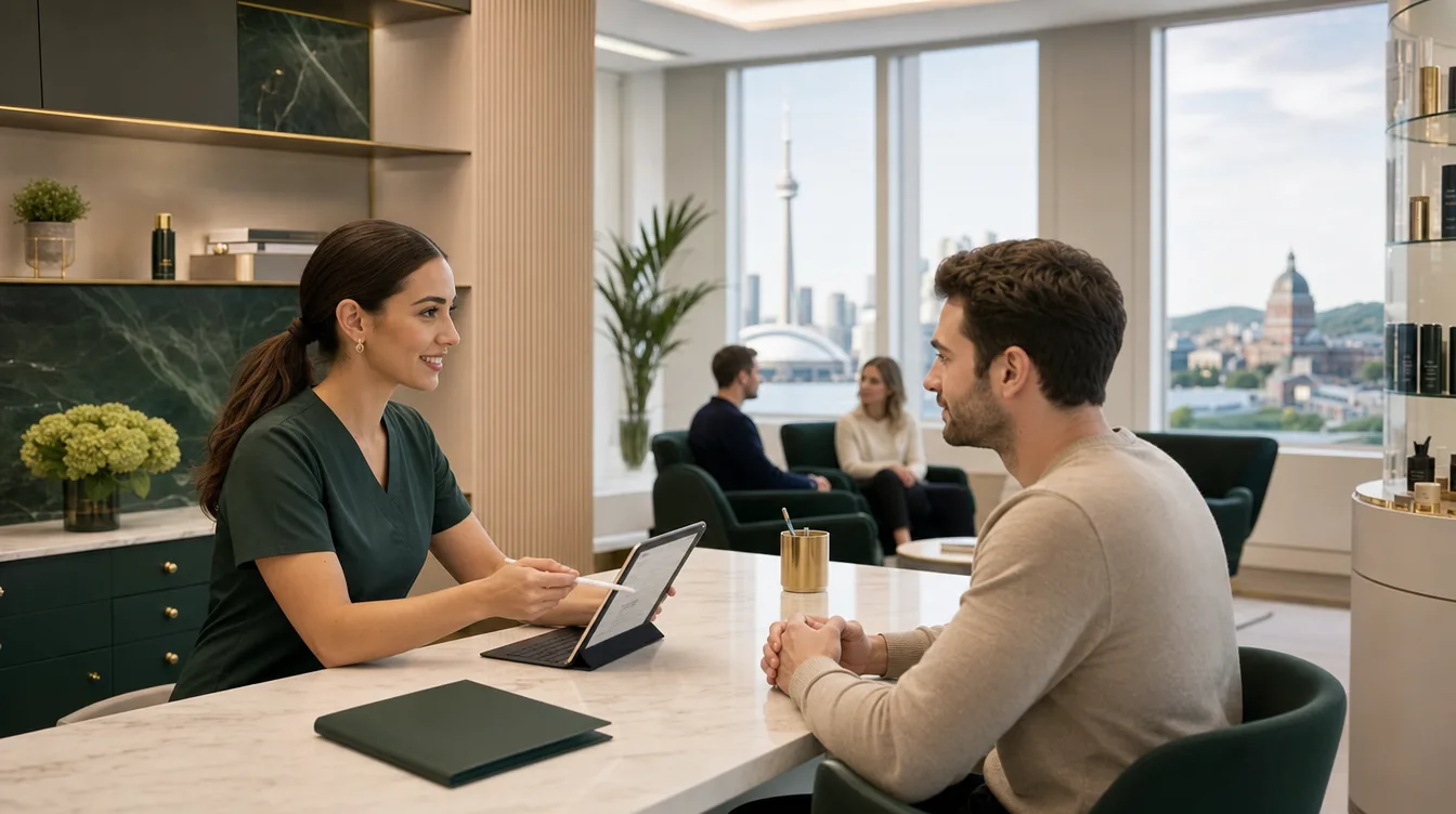 consultation booking discussion for Toronto and Montreal patients